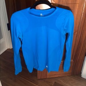 Blue athletic long sleeve